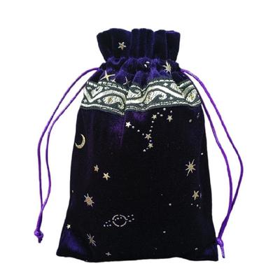 Würfel-Aufbewahrungstasche Flanell Tarot Kordelzugtasche Brettspielkarten Kordelzugtasche Schmuck Runen Beutel Organizer