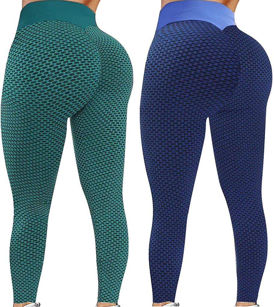 2PC Womens Stretch Yoga Leggings Fitness Running Gym Sports Pants