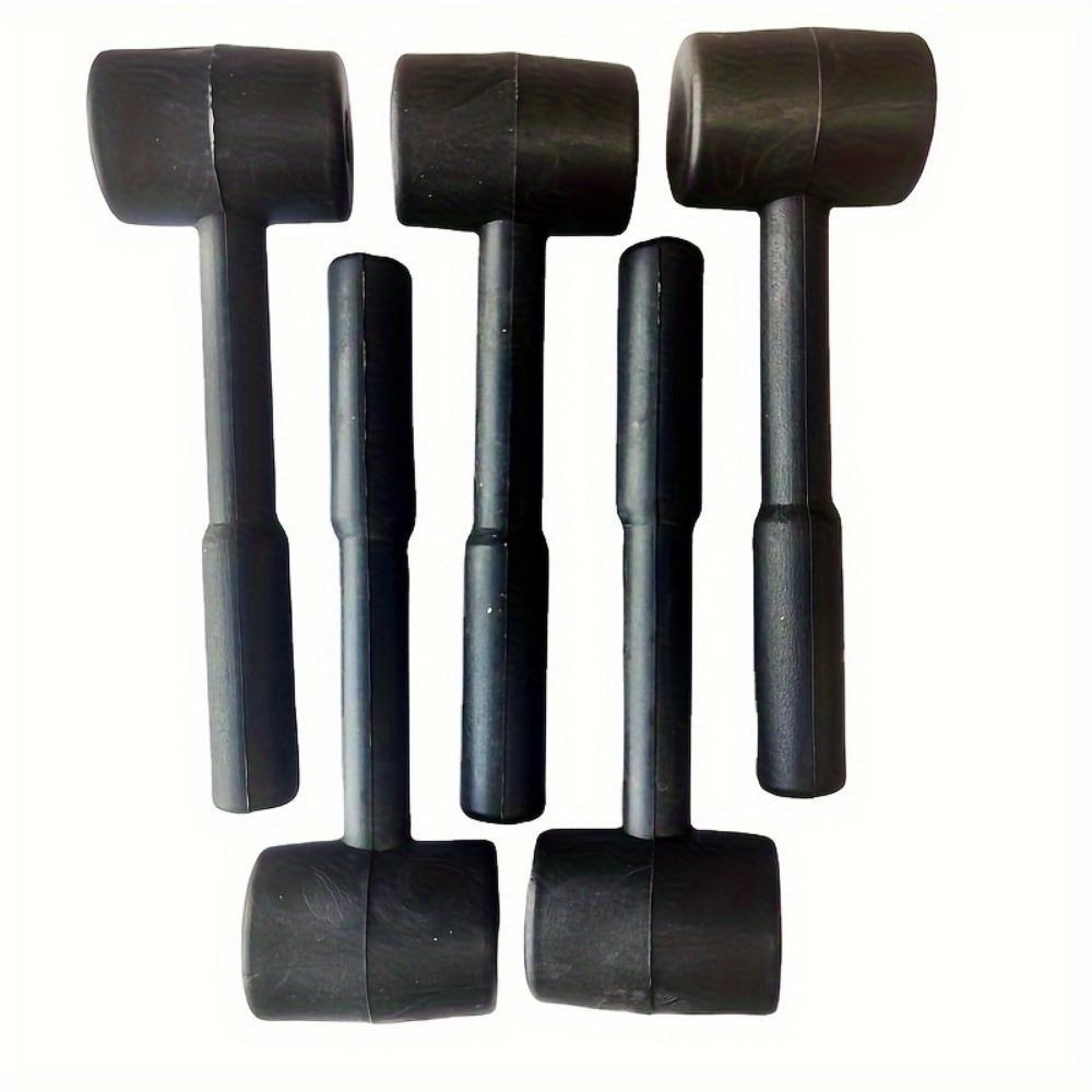 5Pcs Versatile Rubber Hammer - Compact, Multi-Purpose Tool for DIY & Home Repairs, Durable Industrial Hand Tool