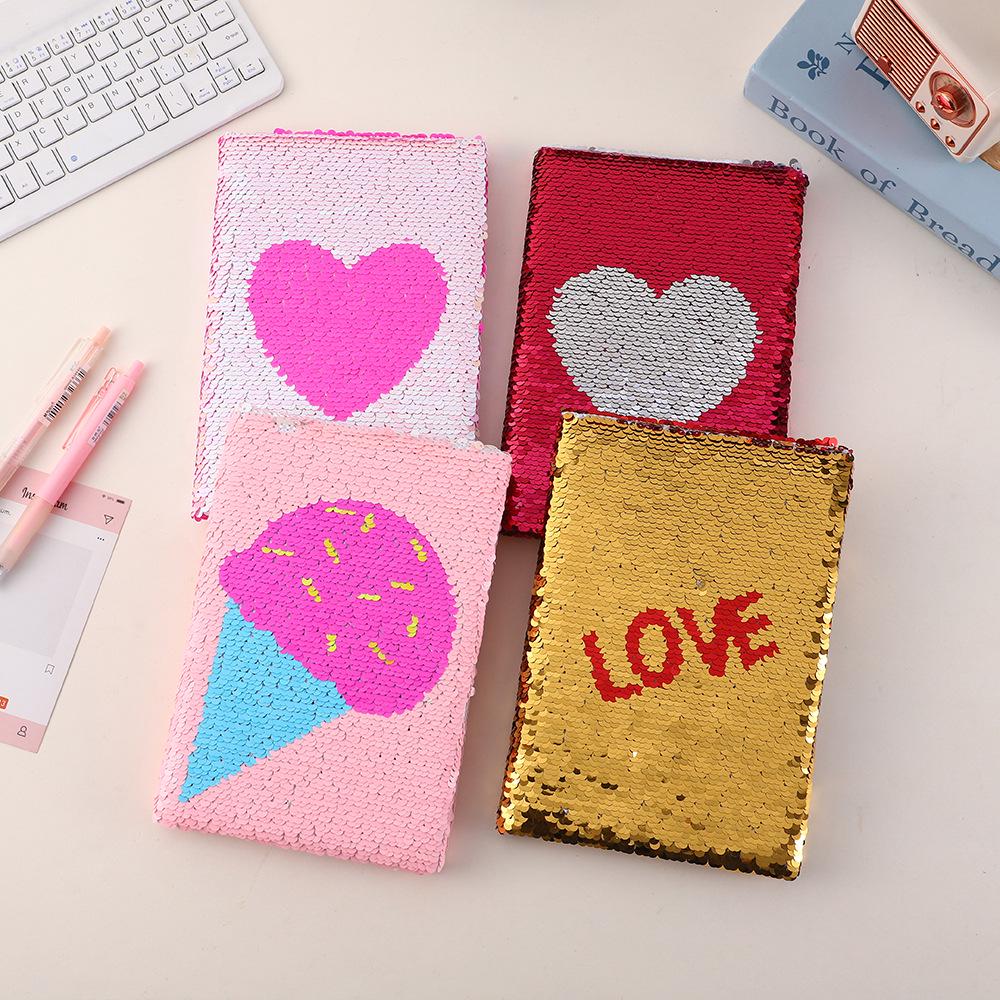 Enchanting Sequin Style Notebook: Exquisite Patterns for DIY Journaling & Student Notes