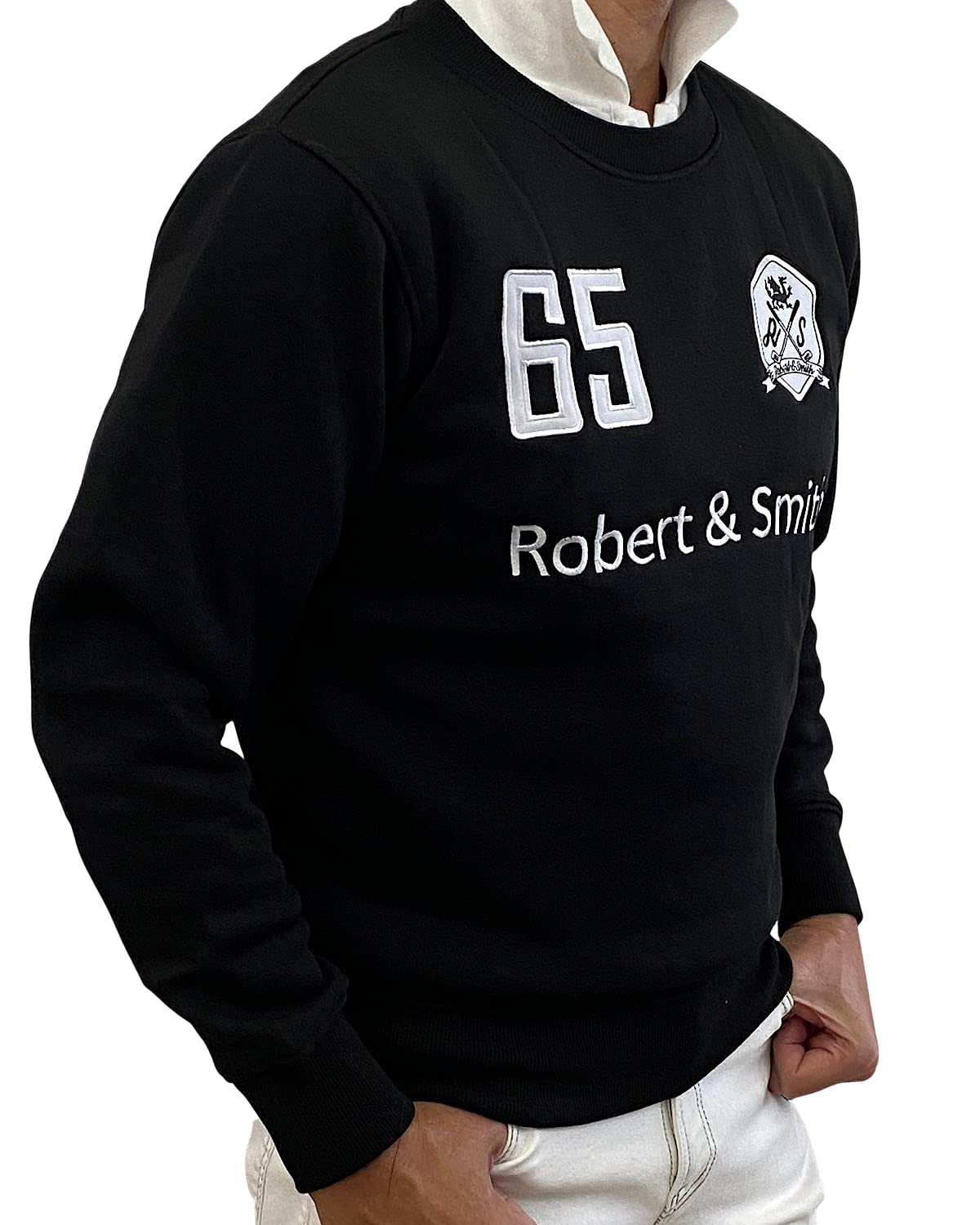 

Robert & Smith Men s Golf Sweatshirt, Standard Fit, Fleece-Lined, Warm Outerwear, Windbreaker Jacket (Black, Size M)
