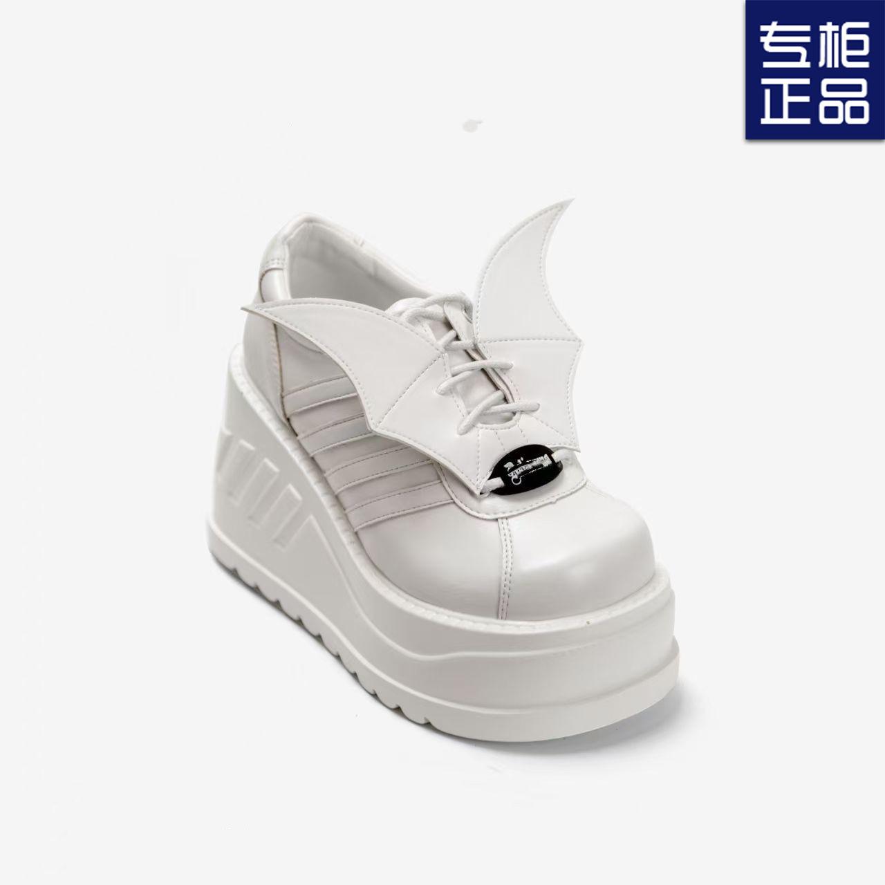 Platform muffin shoes women s new small height-increasing slope heel single shoes spring and autumn casual height-increasing women s shoes 35 3224₽