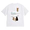Korean Lucky Hamster Kitten Short Sleeve Printed Tshirt for Unisex and Unisex Cutester Cat Emoji Pattern Casual Tshirt Kawaii Ham