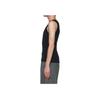 Onitsuka Tiger Tank Top Solid Color U-Neck Pullover Vest Unisex Tops Black 2183B210-001