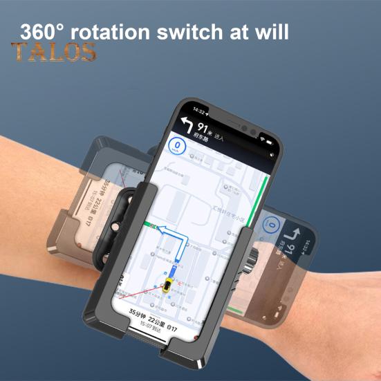 1 Set Armband Phone Holder 360 Degrees Rotatable Adjustable Men Women Outdoor Hiking Sports Running Walking Cycling Wrist Strap Cell Phone Mount