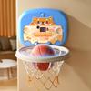Indoor Mini Basketball Hoop Toy with LED Scoreboard Adjustable Height Wall Mount Basketball Shoot Game Toddlers Boys Cartoon Animal Basketball Hoop
