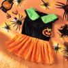Pumpkin Pattern Halloween Dog Costume Creative Pet Cosplay Costume Dog Pumpkin Dress  Cosplay Party