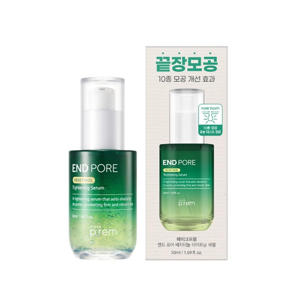 Make P:REM End Pore Vegetinol Zpevňující sérum 50 ml, Hypoalergenní, Proti stárnutí, Hydratační, Korejská kosmetika, Kbeauty