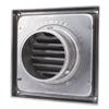 Exterior Wall Vent Cover with Flats 100mm Square SUS304 Stainless Steel Dryer Exhaust Vent Cover for