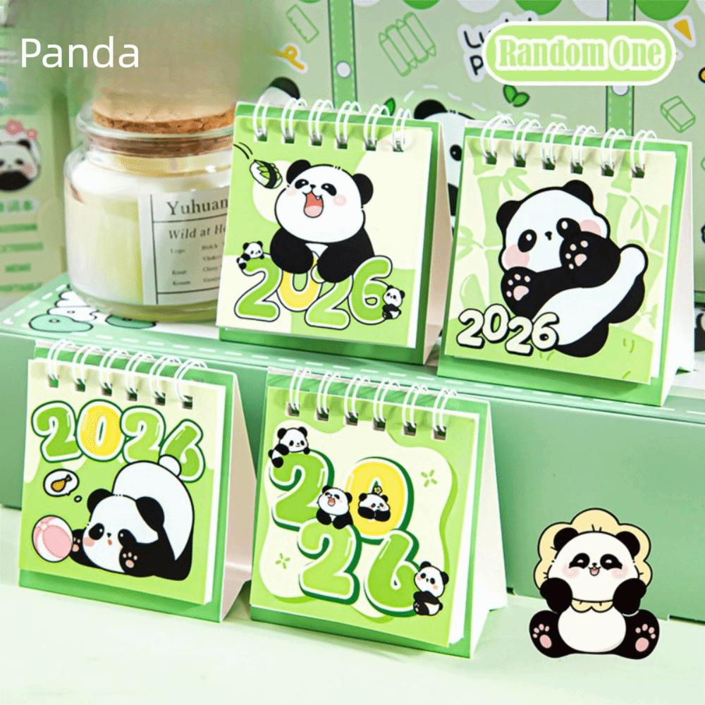 Capybara/Panda Mini Calendar Portable Schedule Planner 2026 Desk Calendar  Office School Supplies