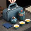 Kung Fu Tea Ware Company Annual Meeting Gifts Light Luxury Ancient Rhyme Travel Tea Set Car Outdoor Tea Set