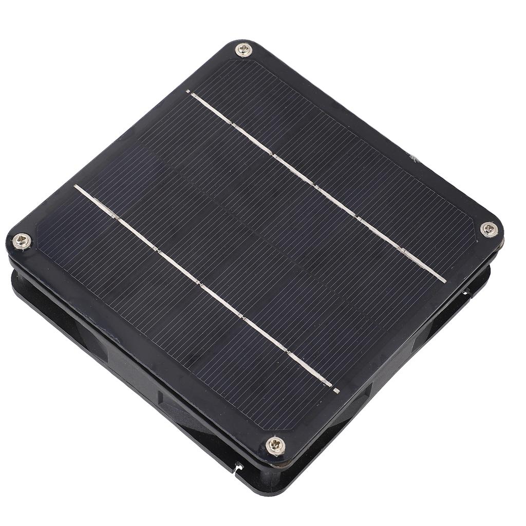 Solar Panel Powered Fan Kit 20W Monocrystalline Solar Panel Exhaust Fan Kit for Outdoor Travel Greenhouse
