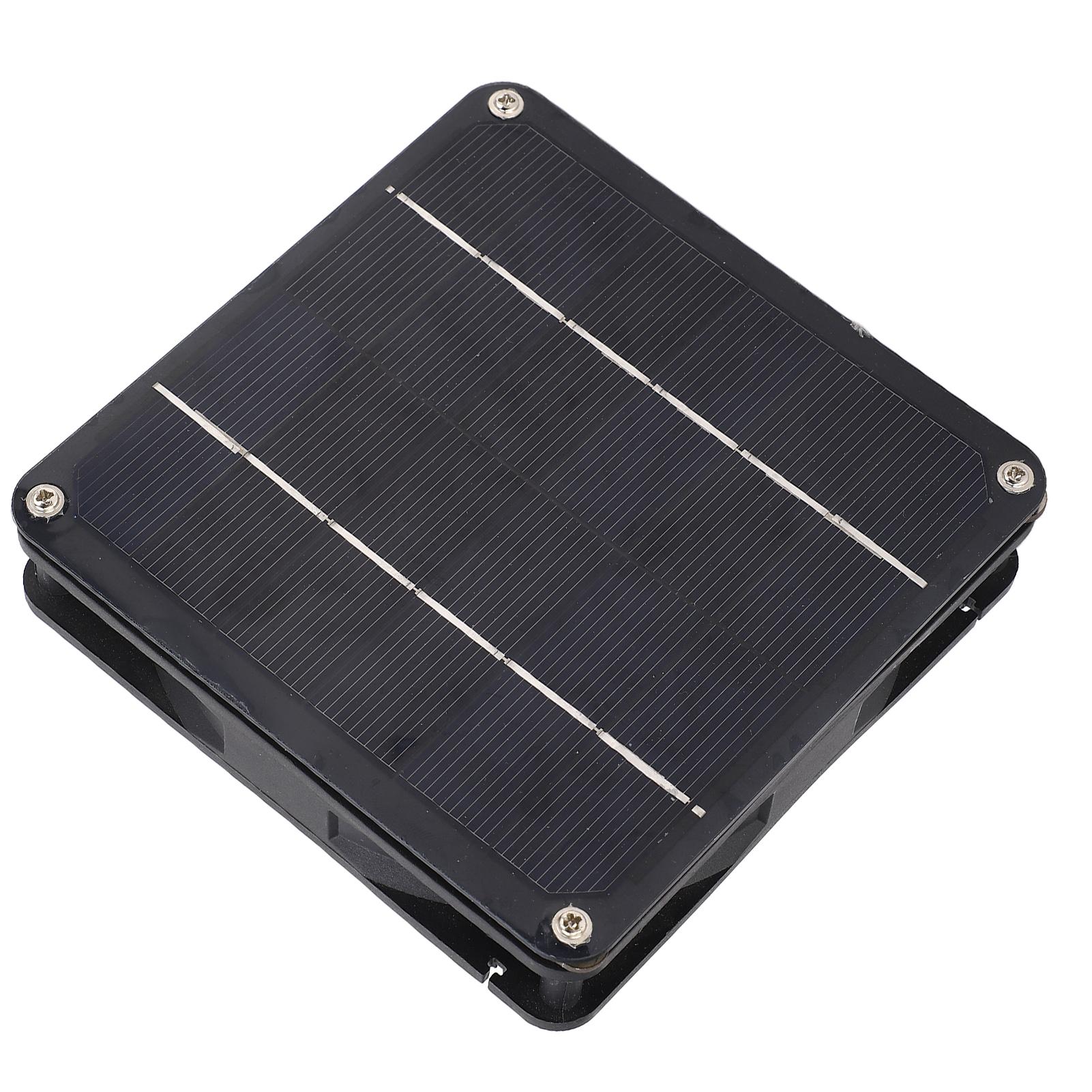 Комплект вентилятора на солнечной панели 20 Вт, монокристаллическая солнечная панель, комплект вытяжного вентилятора для путешествий на открытом воздухе, теплицы