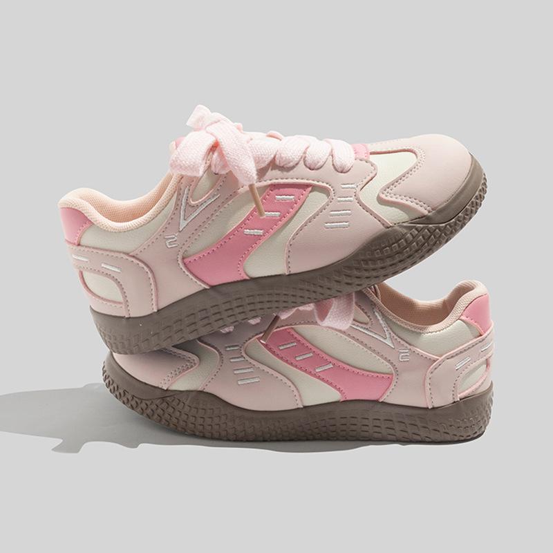 Schöne Creme Retro Deutsche Trainingsschuhe Niedrig geschnitten Frühling Neu Sportlich Lässig Atmungsaktiv