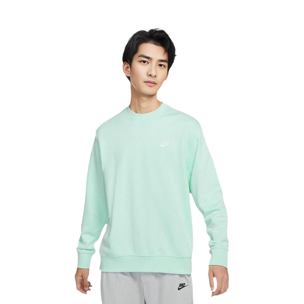 Nike Sweatshirts Men's Green Crew Neck Moderate Regular BV2667-379