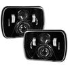 7 Inch Rectangle LED Headlights, 2 PCS 5x7 7x6 Inch Car Headlamps with High Low Beam, IP67 Protection, Plug and Play