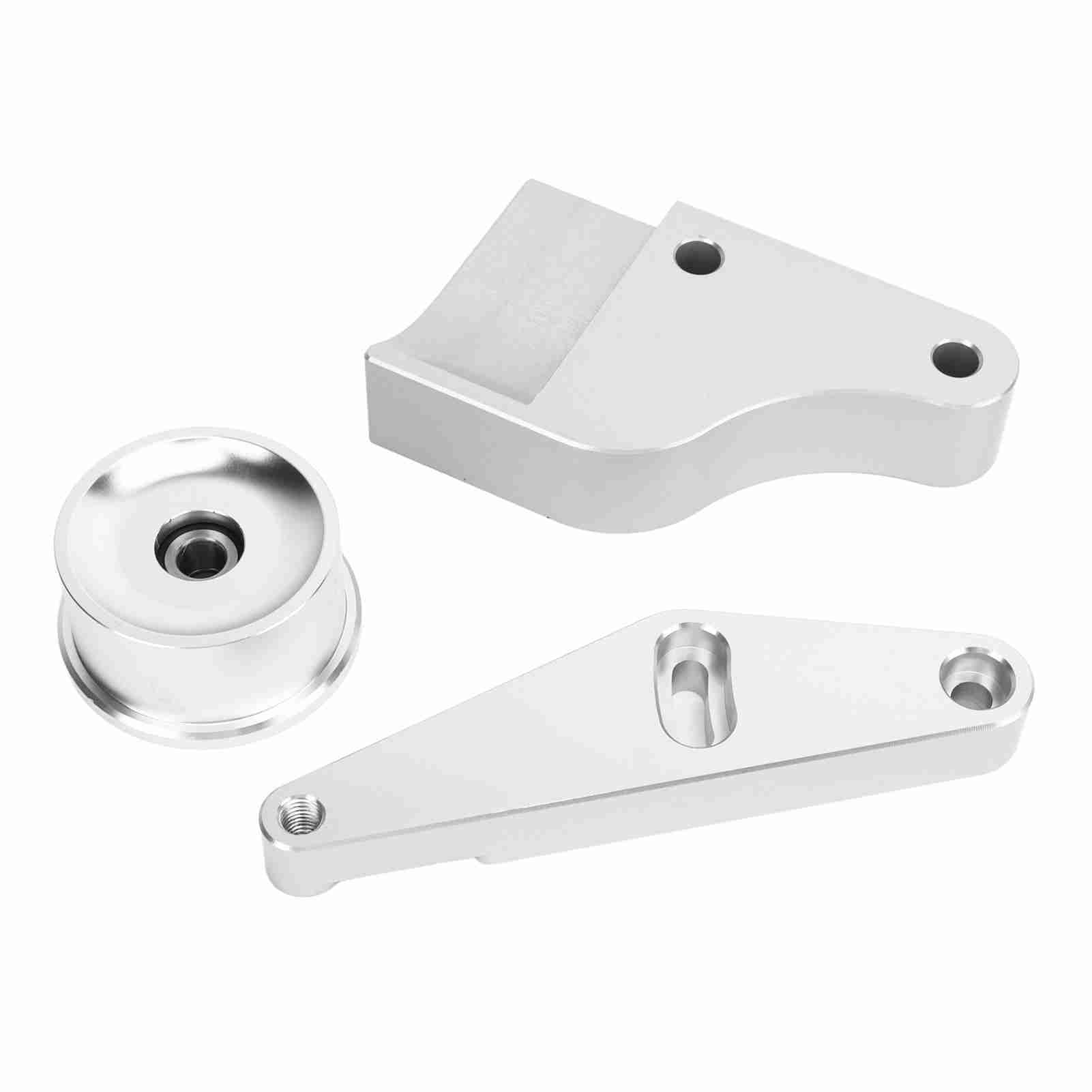 

H22 Timing Belt Tensioner Adjustable Silver 304 Stainless Steel Replacement For Civic Si B18C B16 B18C1