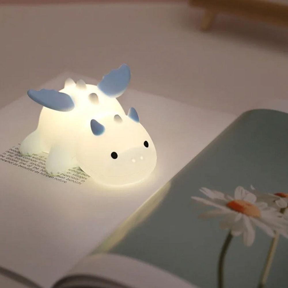7 Colors Dragon Night Light Timer Function Touch Sensor Rechargeable Night Light 3 Modes Magnetic Base Bedside Lamp Bedroom