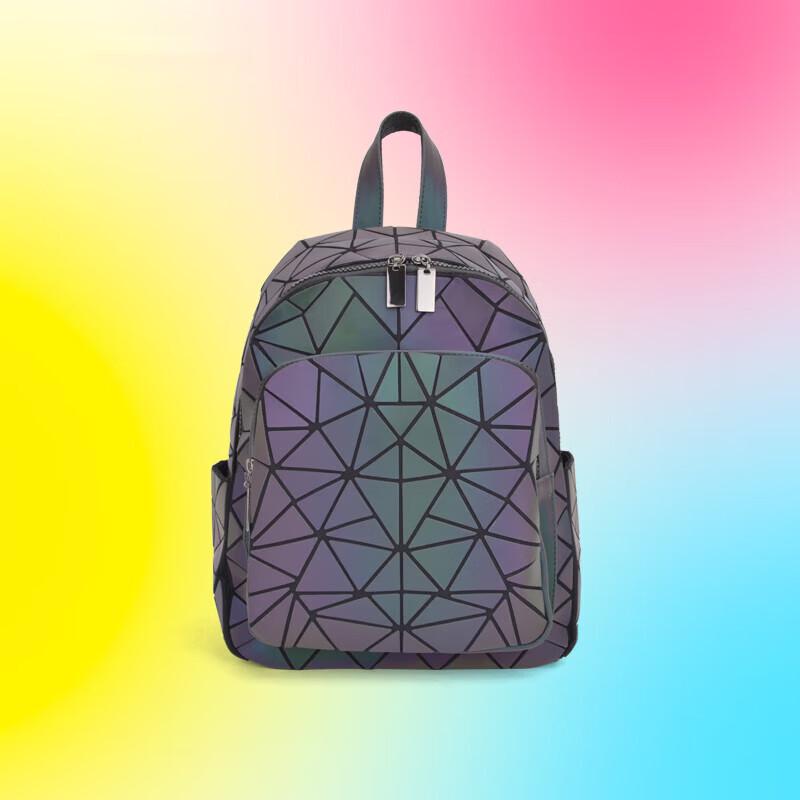 PLOVER Geometric Luminous Backpack Junior High