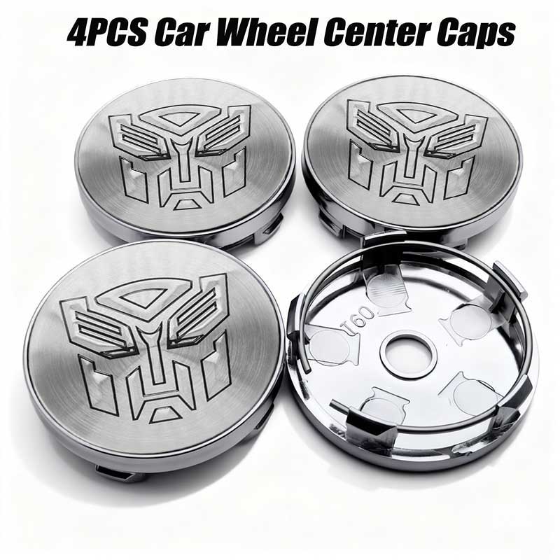 4PCS Universal 56mm 60mm For Autobot Badge Car Wheel Center Caps , HJUJ6 Dustproof Decorative Hub Caps Sticker