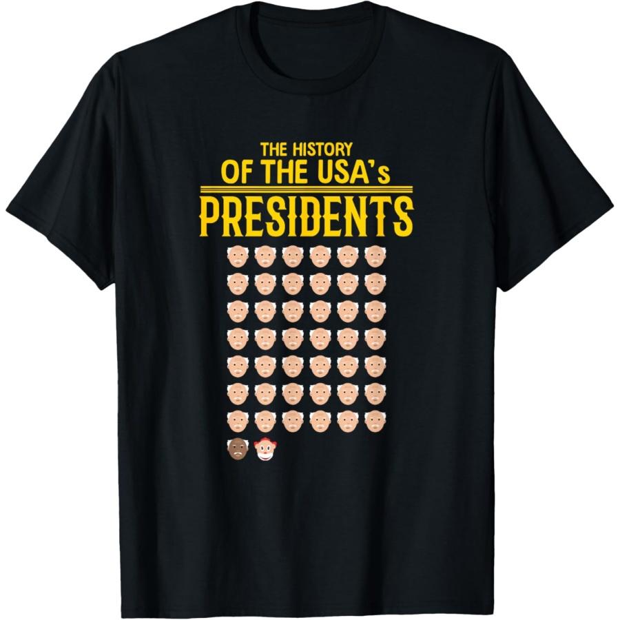 

The History of the USA s Presidents T Shirt T-Shirt XXXXXL чорний