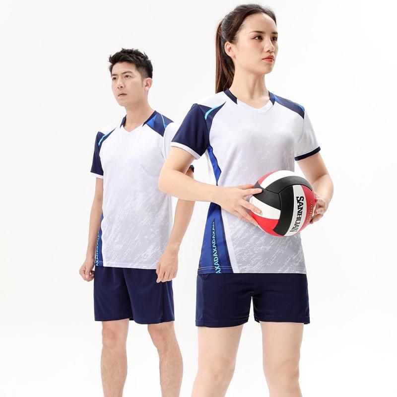 Professional Quick-Dry Volleyball Uniform Set for Men and Women - Custom Name & Number