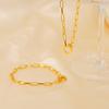 Hot Selling High Quality Fine Cuban Necklace Exquisite Geometric Paper Clip Chain Cool Versatile Trendy Jewelry