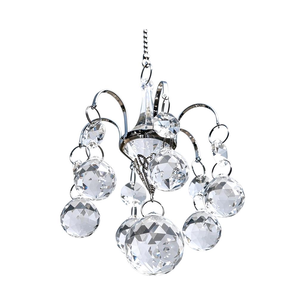 Ball Chandelier Pendant Suncatcher Hanging Ornament for Home Garden Wind Decor