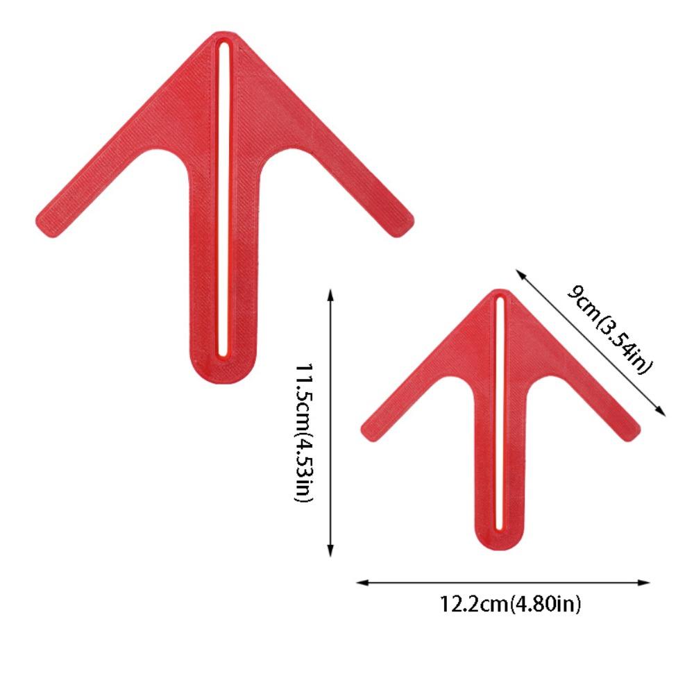 

Safe Materials Milling Machine Center Gauge Portable Design Woodworking Locator Engraving Work красный