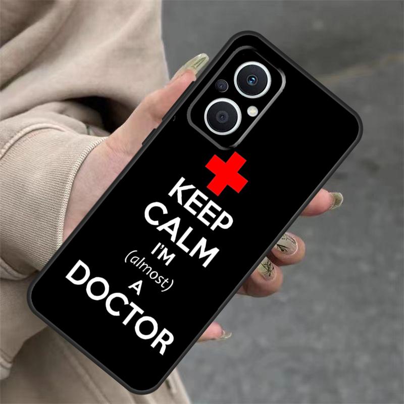 Cartoon Doctor Nurse Case For OPPO Reno 11 11F 10 Pro 4Z 5Z 8T 5 6 7 8 Lite OPPO Find X5 X6 Pro X2 X3 Lite Cover