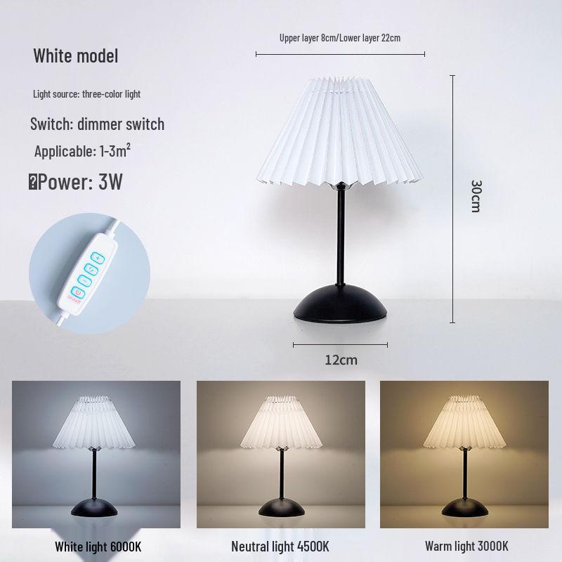 Nordisches Retro-Falten-Nachtlicht mit Fernbedienung für Schlafzimmer & Kinderzimmer