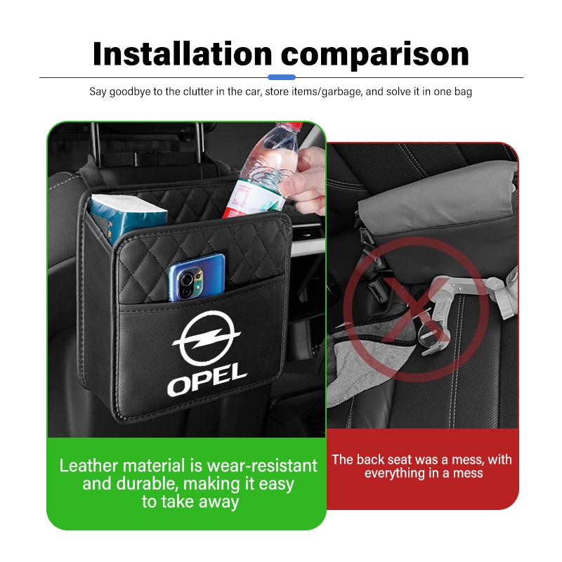 Car Storage Box Phone Pocket Back Seat Organizer Hanging Bag For Opel Astra G H J K F Corsa D Zafira B Insignia Mokka Regal