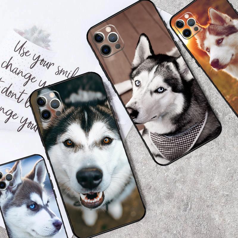 Animal Husky Puppy Case For Oppo A16 A76 A96 A17 A57 A40 A60 A80 A98 A58 A78 A18 A38 A54 A74 A94 A15 A5 A6 Pro