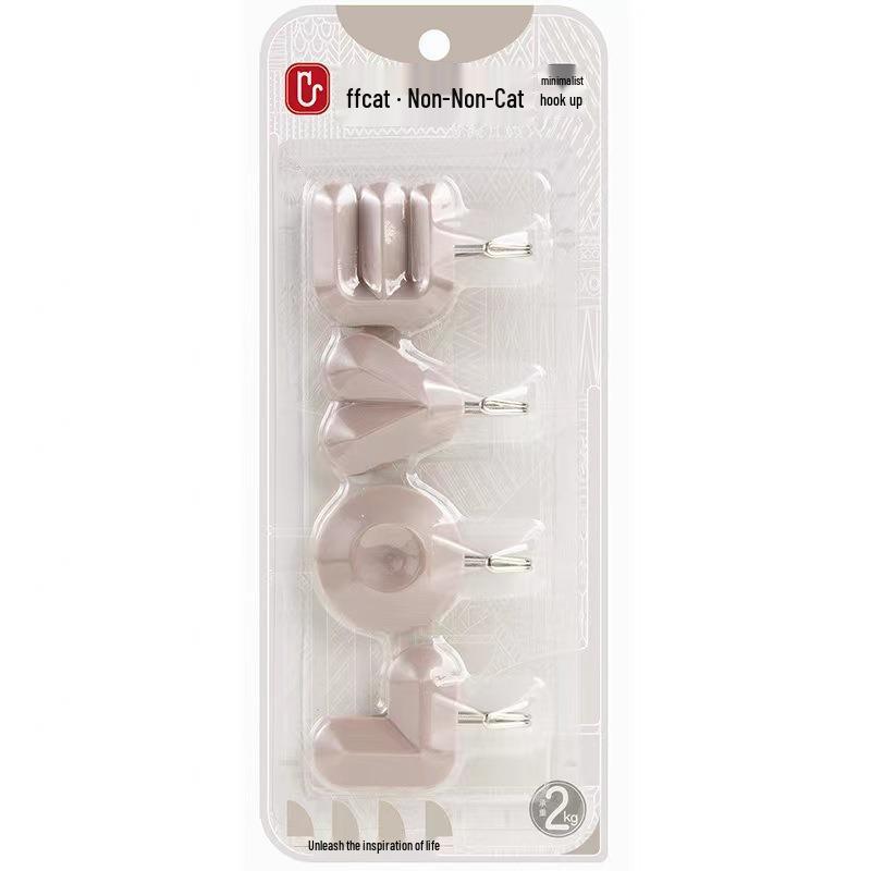 LOVE Letter No-Drill Seamless Hook for Bags and Keys - Perfect for Hallway, Bedroom, Kitchen, or Bathroom Doors