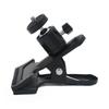 Universal Ball Head Clamp with Flashlight & Camera Mount