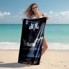 Personalized customized proof beach towel with Jul rapper pattern - soft, absorbent,quick-drying,perfect swimming,camping&bathing