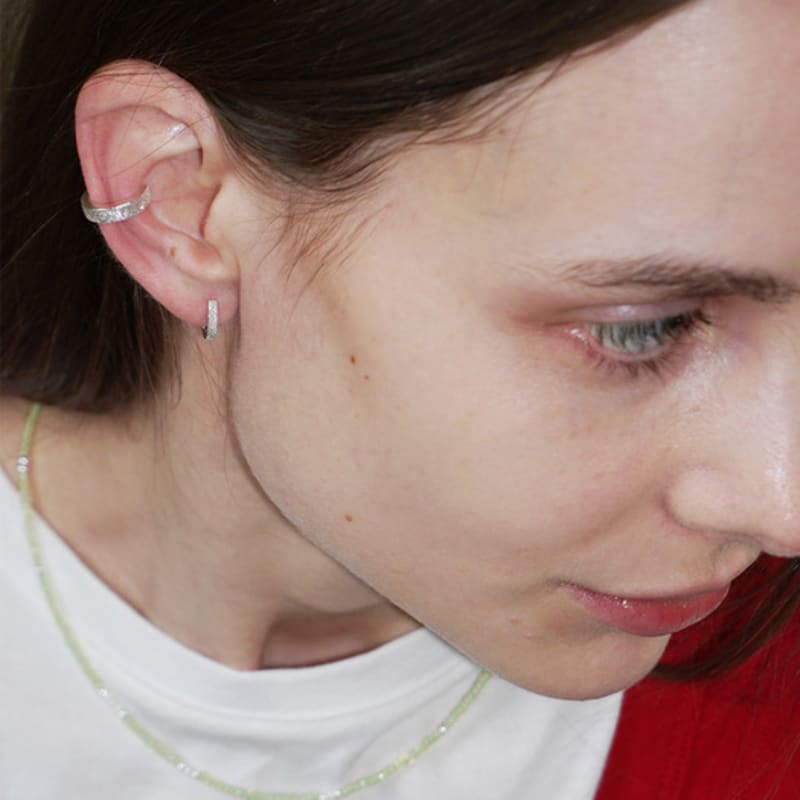 OURPIERRE GRANITO EARCUFF S SILVER