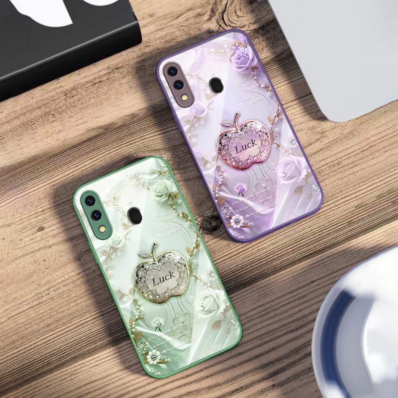 Lucky and Romantic Love For Samsung A73 72 71 A70 56 55 54 A53 52 51 50 42 A35 A34 33 32 31 26 25 24 23 22 30 Glass Phone Case
