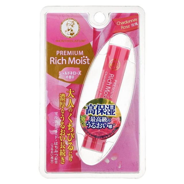 

Rohto Mentholatum - Premium Rich Moist Lip Balm SPF 23 PA+++ Chardonnay Rose #01 - 3.8g