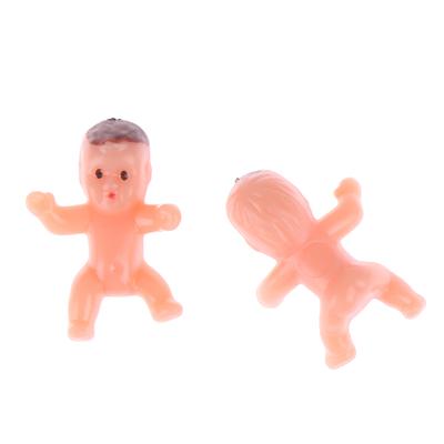 10/20/60Pcs 1Inch Mini Plastic Baby Kids
