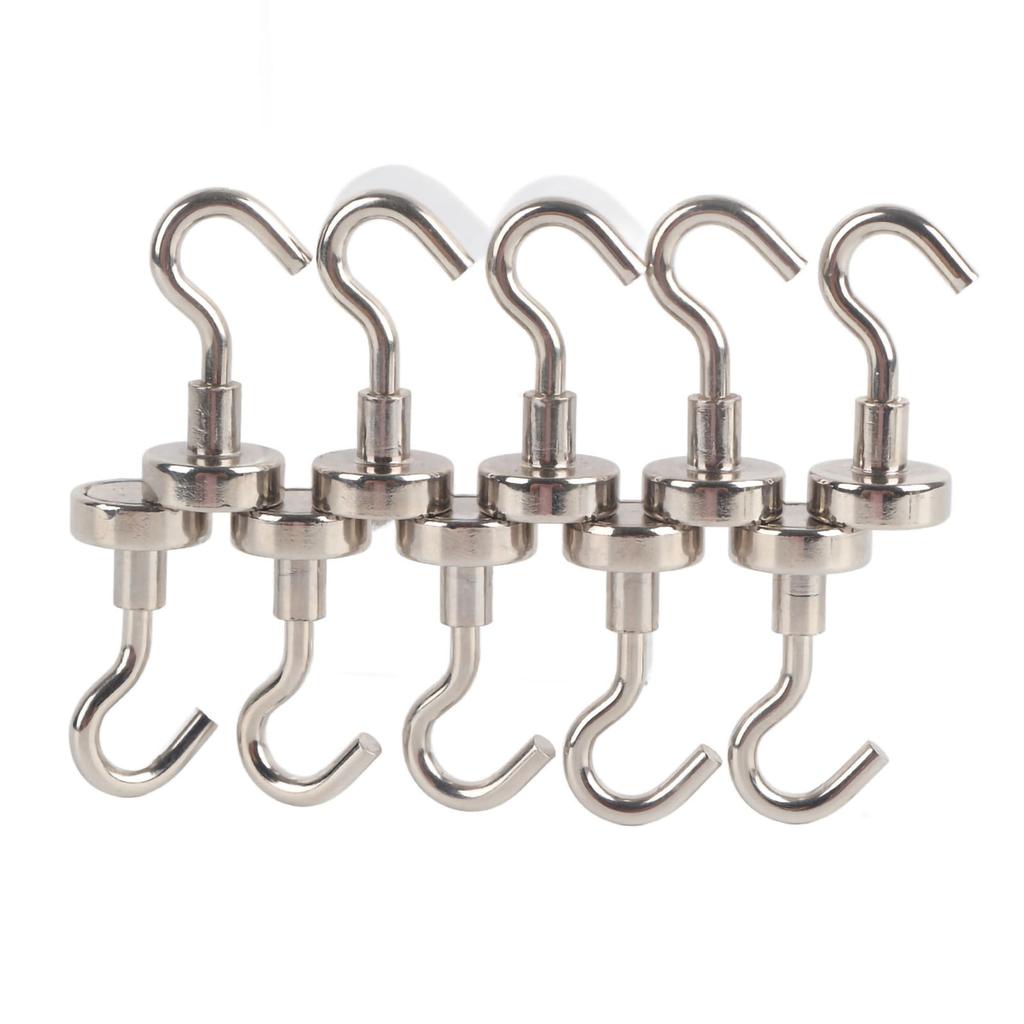 10Pcs/set Heavy Duty Hanging Hook Powerful Magnetic Hooks Indoors Organization Tools 16MM