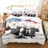 Re Zero Bedding Set Single Twin Full Queen King Size Bed Set Aldult Kid Bedroom Duvetcover Sets 3D Print Anime Bed Sheet Set