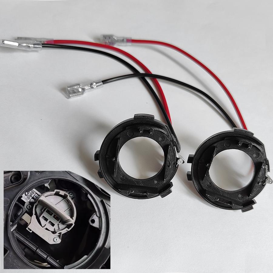 New 2Pcs H7 LED Adapter Holder Retainers For Volkswagen Golf 7 MK7 Headlight Bulb For MK7