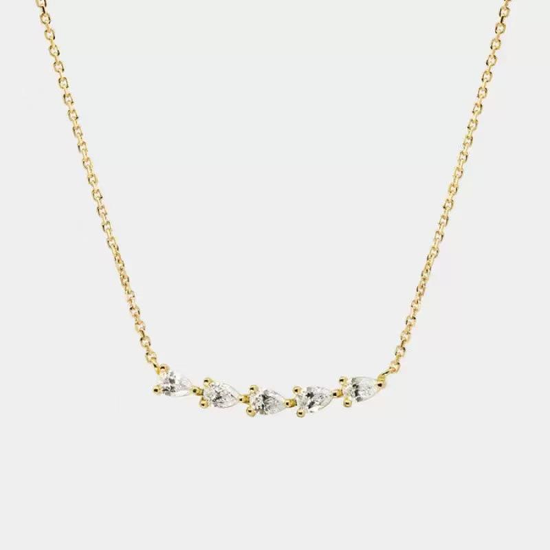 Vintage Titanium Steel Women's Pearl Pendant Necklace - Light Luxury Clavicle Chain