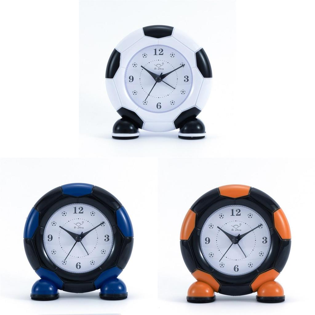 Soccer Ball Alarm Clock With Silent Scan Movement For Kids Bedroom Decor