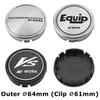 4 STUKS Buiten Diameter 64MM / Binnen Diameter 61MM Dop Voor Velgen WORK EMOTION EQUIP VS Embleem Wielnaafdop Sportauto Logo Wieldeksel Naafdoppen