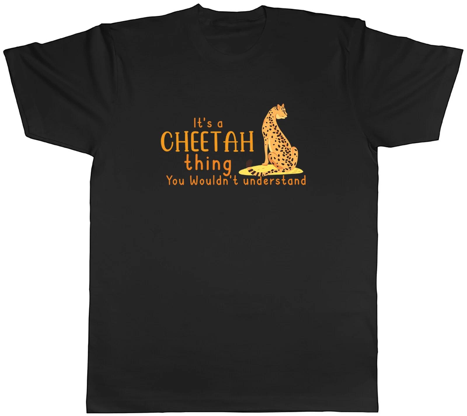 Cheetah Thing Mens T-Shirt Animal Forest Wildlife Tee Gift XS