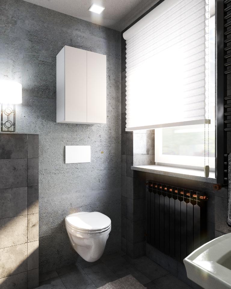 Wall-hung bathroom cabinet white 40 cm bathroom column bathroom furniture