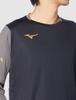 Mizuno Breath Thermo Black with Size XL Shirt, Morelia, P2MA0501, Charcoal, (Japan XL)