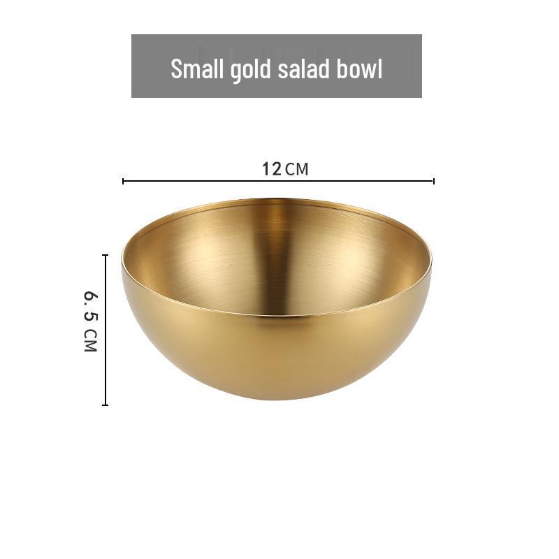 Korean Style Large Stainless Steel Bowl for Salads, Soups, Noodles, BBQ, and Bibimbap Cooking